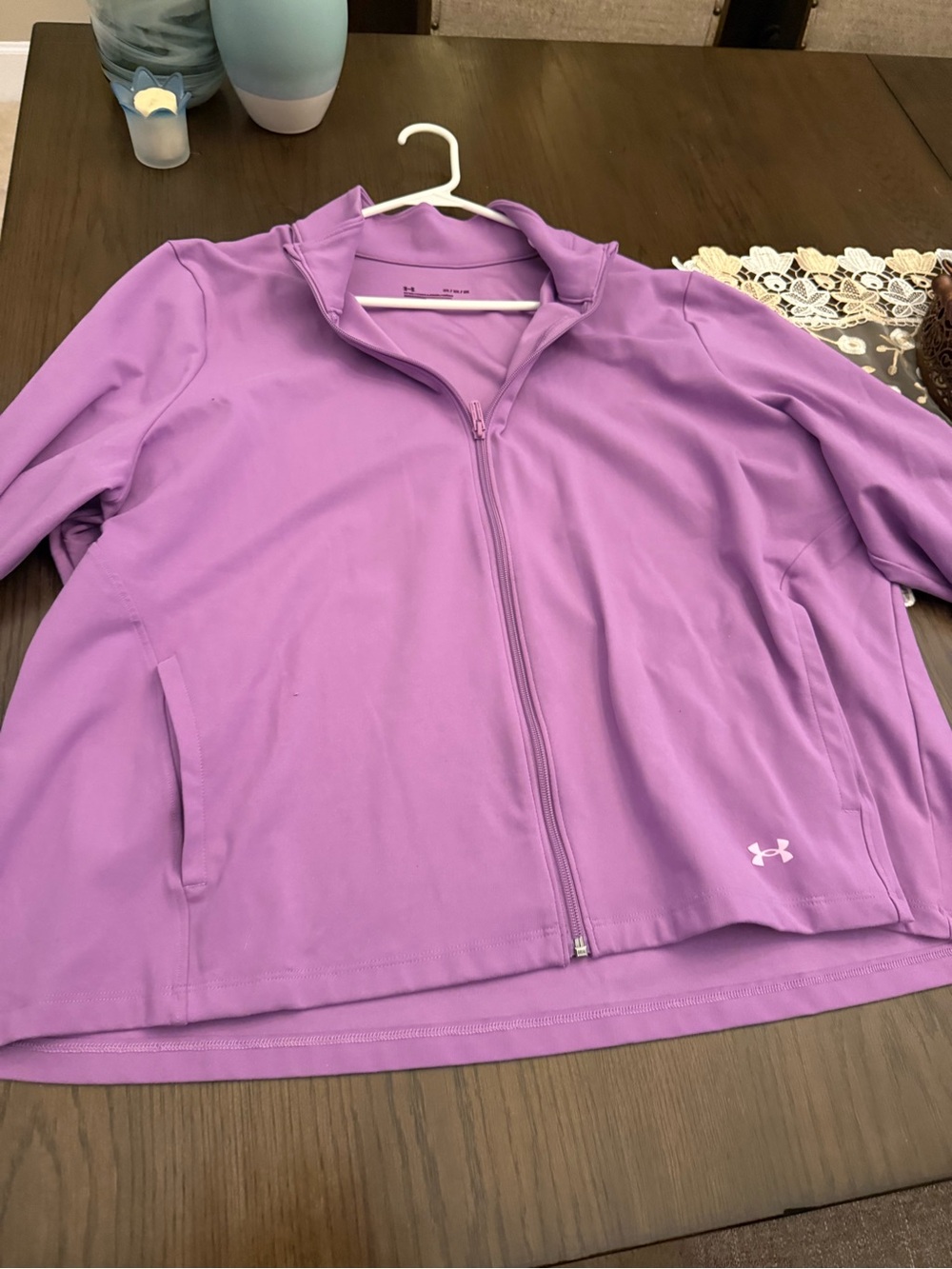 Under Armour Lavender Full-Zip Women's Bomber Jacket